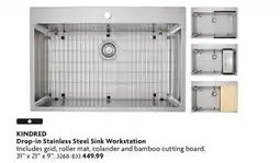 Home Hardware Drop-in Stainless Steel Sink Workstation offer
