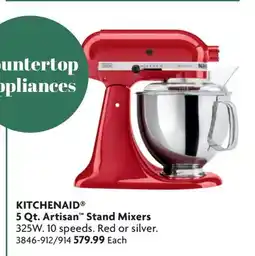 Home Hardware 5 Qt. Artisan Stand Mixers offer