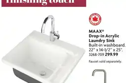 Home Hardware Drop-in Acrylic Laundry Sink offer