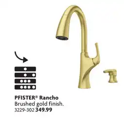 Home Hardware Rancho Brushed gold finish offer
