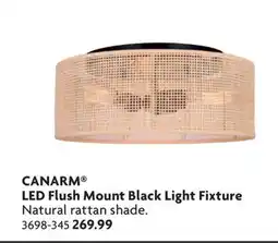 Home Hardware LED Flush Mount Black Light Fixture offer