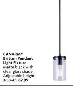 Home Hardware Britton Pendant Light Fixture offer