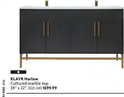 Home Hardware Harlow Cultured marble top offer