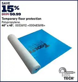 RONA Temporary floor protection 40 x 45' offer