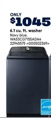RONA SAMSUNG 6.1 cu. ft. washer offer