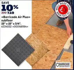 RONA Barricade Air Plus subfloor 23 x 23 x 3/4 offer