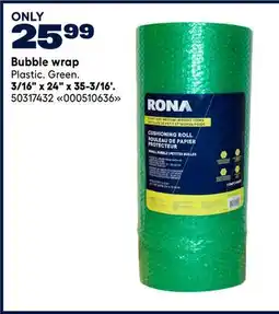 RONA Bubble wrap offer
