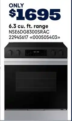 RONA 6.3 cu. ft. range offer