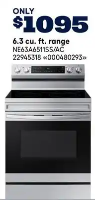 RONA SAMSUNG 6.3 cu. ft. range offer