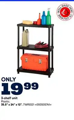 RONA 3-shelf unit 35.5 x 24 x 12 offer