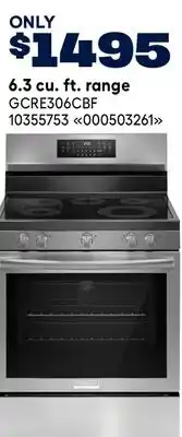 RONA FRIGIDAIRE 6.3 cu. ft. range offer