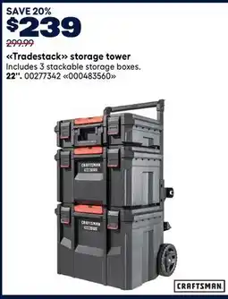 RONA Craftsman Tradestack storage tower offer