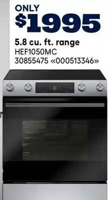 RONA Bosch 5.8 cu. ft. range offer