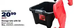 RONA Storage tote with lid offer