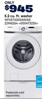 RONA SAMSUNG 5.2 cu. ft. washer offer
