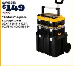 RONA 'T-Stack'' 3-piece storage tower 20.4'' x 28.6'' x 17.3'' offer