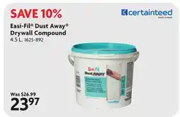 Home Hardware Easi-Fil Dust Away Drywall Compound offer