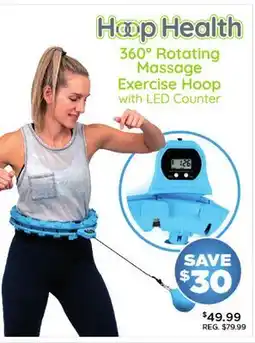 Showcase Hoop Health 360° Rotating Massage Exercise Hoop with LED Counter 126 offer