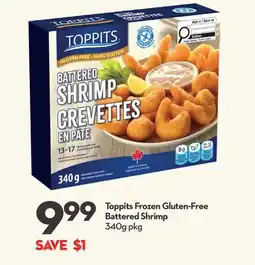 Longo's Toppits Frozen Gluten-Free Battered Shrimp offer