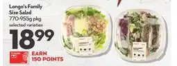 Longo's Family Size Salad offer