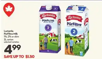 Longo's PūrFiltre Milk offer