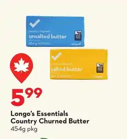 Longo's Longo's Essentials Country Churned Butter offer