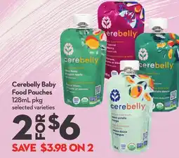 Longo's Cerebelly Baby Food Pouches offer