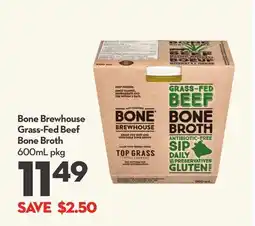 Longo's Grass-Fed Beef Bone Broth offer