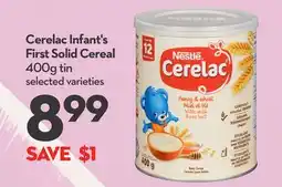 Longo's Cerelac Infant's First Solid Cereal offer