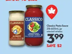 Longo's Classico Pasta Sauce offer