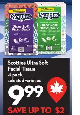 Longo's Scotties Ultra Soft Facial Tissue offer