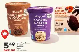 Longo's Longo's Ice Cream 1L tub or Novelties offer