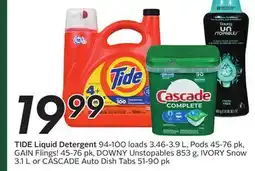 Sobeys TIDE Liquid Detergent offer
