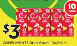 Sobeys Drink Boxes offer