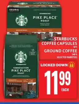 Food Basics STARBUCKS COFFEE CAPSULES OR GROUND COFFEE offer