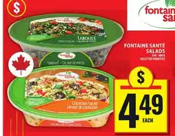 Food Basics FONTAINE SANTÉ SALADS offer
