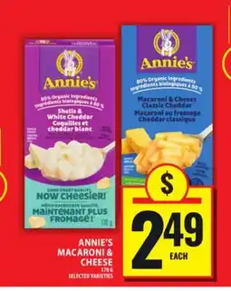 Food Basics ANNIE'S MACARONI & CHEESE offer