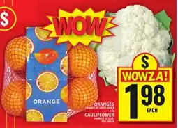 Food Basics ORANGES OR CAULIFLOWER offer