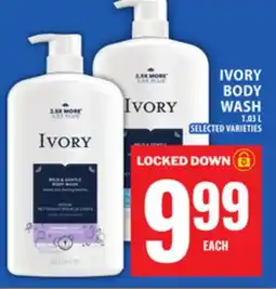 Food Basics IVORY BODY WASH offer