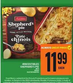 Food Basics IRRESISTIBLES SHEPHERD'S PIE offer