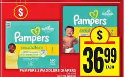 Food Basics PAMPERS SWADDLERS DIAPERS offer