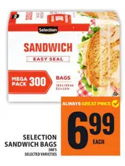 Food Basics SELECTION SANDWICH BAGS offer