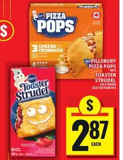 Food Basics PILLSBURY PIZZA POPS OR TOASTER STRUDEL offer