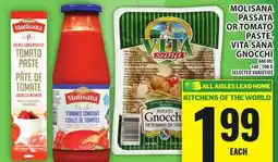 Food Basics MOLISANA PASSATA OR TOMATO PASTE, VITA SANA GNOCCHI offer