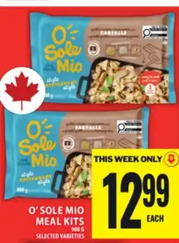 Food Basics O'SOLE MIO MEAL KITS offer