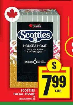 Food Basics SCOTTIES FACIAL TISSUE offer
