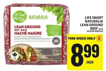 Food Basics LIFE SMART NATURALIA LEAN GROUND BEEF offer