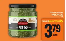 Food Basics IRRESISTIBLES BASIL PESTO offer