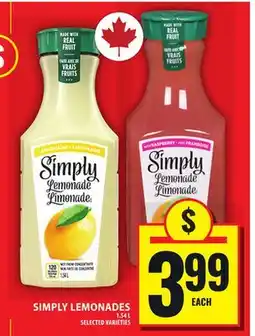 Food Basics SIMPLY LEMONADES offer