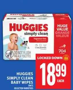 Food Basics HUGGIES SIMPLY CLEAN BABY WIPES offer